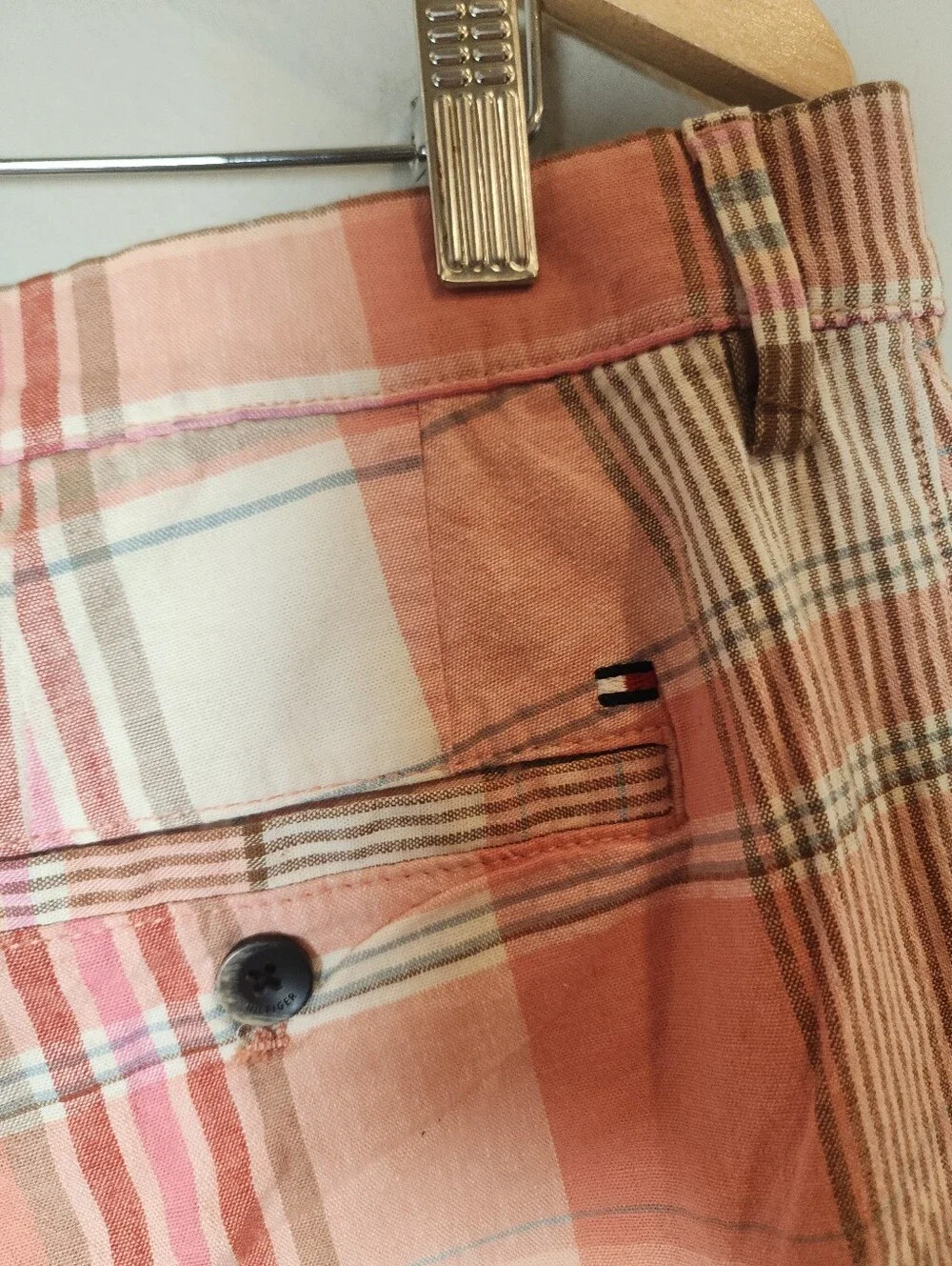 Linen Cotton NWT Tommy Hilfiger Plaid 9